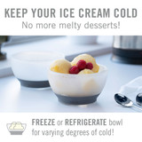 Ice Cream FREEZE Cooling Bowl Set of 2 in SIOC Pkg by HOST®
