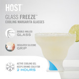 Glass FREEZE Margarita Glass (set of two) by HOST® Glass FREEZE Margarita Glass (set of two) by HOST®