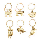 Gold Cat Wine Charms by Twine® Gold Cat Wine Charms by Twine®