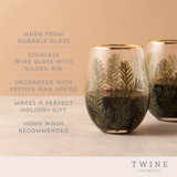 Woodland Stemless Wine Glass Set by Twine® Woodland Stemless Wine Glass Set by Twine®