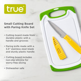 Small Cutting Board with Paring Knife Set by True