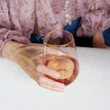 Rose Crystal Stemless Wine Glass Set by Twine® Rose Crystal Stemless Wine Glass Set by Twine®