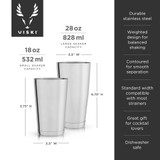 Stainless Shaker Tin Set by Viski