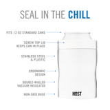 Stay-Chill Standard Can Cooler in Pearl White by HOST®