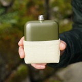 Matte Army Green Flask by Foster & Rye