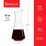Spiegelau Style 1L Wine Decanter (Set of 1) Spiegelau Style 1L Wine Decanter (Set of 1)