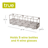 Wall Mounted Wire Wine Shelf and Cork Cage by True