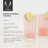 Highland Highball Tumblers set of 4
