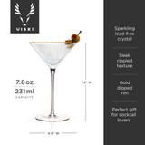 Meridian Martini Glasses (Set of 2) by Viski