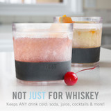 Whiskey FREEZE Cooling Cup in Smoke (set of 2) by HOST®