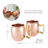 Moscow Mule Shot Mugs by Twine® Moscow Mule Shot Mugs by Twine®