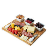 Acacia & Slate Cheese Board Set w/Ceramic Bowls by Twine Liv