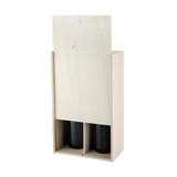2-Bottle Paulownia Wood Wine Box by Twine®