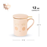Annette Hello Beautiful Ceramic Tea Mug & Infuser by Pinky