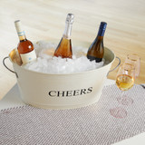 Cheers Galvanized Metal Tub by Twine® Cheers Galvanized Metal Tub by Twine®