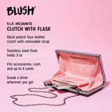V.I.P. : Black Incognito Clutch Flask by Blush®
