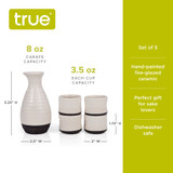 Fervor™: 5-Piece Sake Set Fervor™: 5-Piece Sake Set