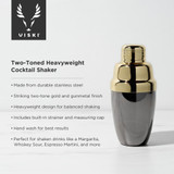 Two-Toned Heavyweight Shaker by Viski
