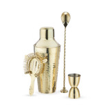 Gold Hammered Barware Set by Twine Gold Hammered Barware Set by Twine