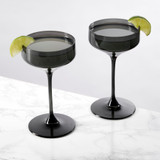 Reserve Nouveau Crystal Coupes in Smoke by Viski (set of 2)