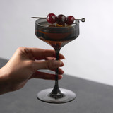 Reserve Nouveau Crystal Coupes in Smoke by Viski (set of 2)