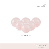 Rose Quartz Wine Gems Set of 6 by Twine® Rose Quartz Wine Gems Set of 6 by Twine®