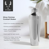 Silver Parisian Cocktail Shaker by Viski®