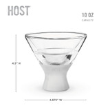 Glass FREEZE Martini Glass by HOST®  (set of two)