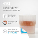 Glass FREEZE Whiskey Glass (set of two) by HOST®
