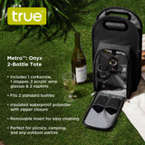 Metro: Onyx 2-Bottle Tote