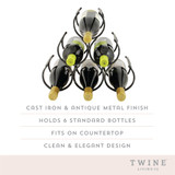 Wine Shrine Metal Bottle Holder by Twine® Wine Shrine Metal Bottle Holder by Twine®