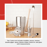 7 Piece Barware Set by Savoy