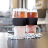 Beer FREEZE Cooling Cups in Black (set of 2) by HOST®