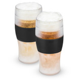 Beer FREEZE Cooling Cups in Black (set of 2) by HOST®