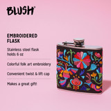 Embroidered Flask by Blush®