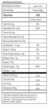 J. Hungerford Smith 115 oz. Maple Walnut Dessert Topping - 23.7 lbs (10.77 kg)-Chicken Pieces