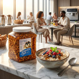J. Hungerford Smith 115 oz. Maple Walnut Dessert Topping - 23.7 lbs (10.77 kg)-Chicken Pieces