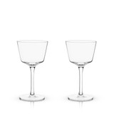 Angled Crystal Nick & Nora Glasses by Viski®