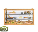 Cal-Mil Clear Elegance 42" x 17" x 23"  Madera 3-Tier Bakery Display Case-Chicken Pieces