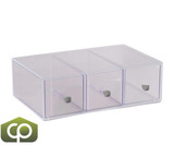 Cal-Mil Perfect Complement Eco Modern Three Drawer Acrylic Bread Box-Chicken Pieces