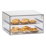 Cal-Mil 18 1/2" x 14" x 10"Classic Stackable Two Tier Acrylic Display Case-Chicken Pieces