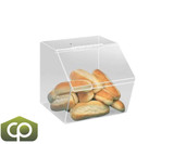 Cal-Mil Classic 12 1/2" x 16" x 12 1/2" Slant Front Acrylic Food Bin-Chicken Pieces