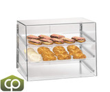 Cal-Mil Classic 27" x 20" x 20" Three Tier Pastry Display Case with Rear Door-Chicken Pieces