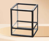 Cal-Mil Versatile Monterey 5" x 5" x 6" Black Square Presentation Case-Chicken Pieces