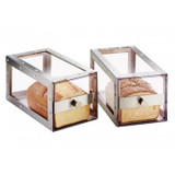 Cal-Mil Modern Elegance Urban Stainless Steel Single Loaf Bread Display-Chicken Pieces