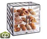 Cal-Mil 19 1/2" x 14 1/2" x 20 1/2" Portland Black 3-Tier Bakery Display Case-Chicken Pieces