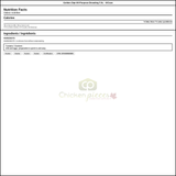Golden Dipt Perfectly Coated All-Purpose Breading 5 lbs. /2.27kg - 6/Case — Nutrition and Ingredients Label — www.chickenpieces.com