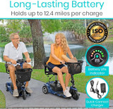 Vive Health Intuitive Controls 3-Wheel Electric Mobility Scooter-Chicken Pieces