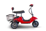 EWheels Mobility Solution 3 Wheel Sporty High-Speed Scooter with Basket-Chicken Pieces