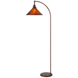 65" Rusted Traditional Shaped Floor Lamp With Rust Empire Shade - Chicken Pieces